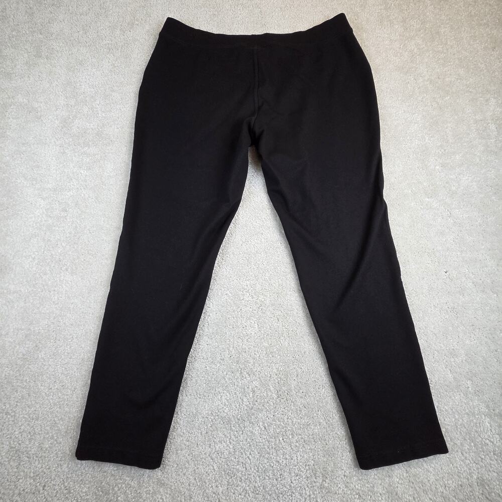 Coolibar Womens Pull On Pants M Black UPF 50 Ankle Lightweight Stretch Beach Sun